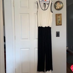 Black and white romper